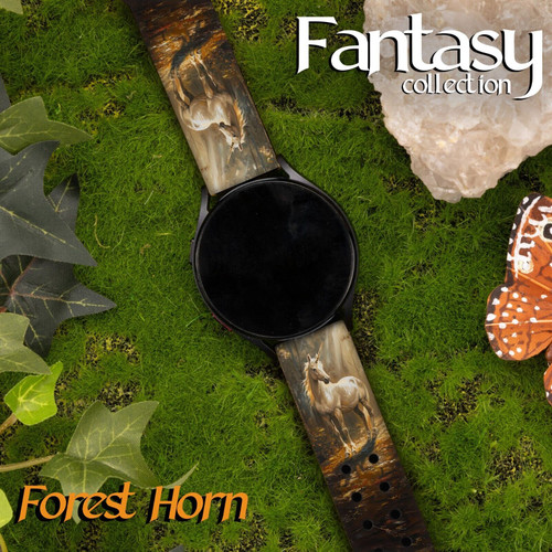 Fantasy HD Watch Band Compatible with Samsung Galaxy Watch Forest Horn
