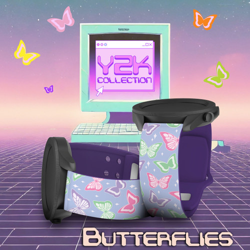 Y2K HD Watch Band Compatible with Samsung Galaxy Watch Butterflies