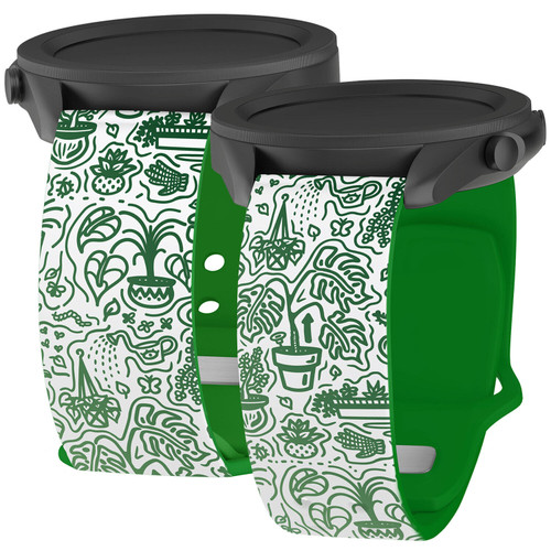 Doodle HD Watch Band Compatible with Samsung Galaxy Watch Green Home
