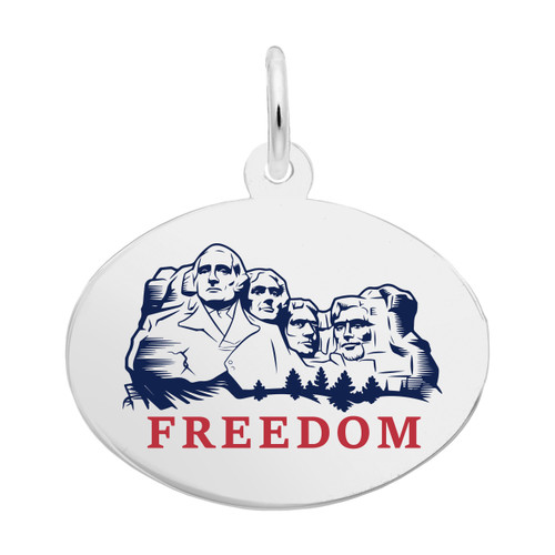 Painted USA 250 – Mount Rushmore Freedom Charm (Choose Metal) by Rembrandt
