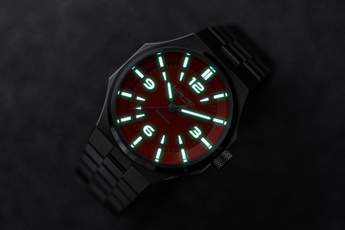 Lum-Tec Mens Automatic Watch 42mm Eclipse E5 Orange Dial HiPrecision Miyota 9039