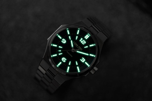 Lum-Tec Mens Automatic Watch 42mm Eclipse E6 Green Dial Hi Precision Miyota 9039