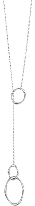 Adjustable Ania Haie Rhodium-Plated Swirl Nexus Necklace - CLEARANCE