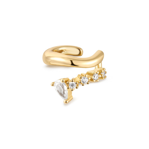 Ania Haie Gold-Plated Sterling Silver Sparkle Cuff