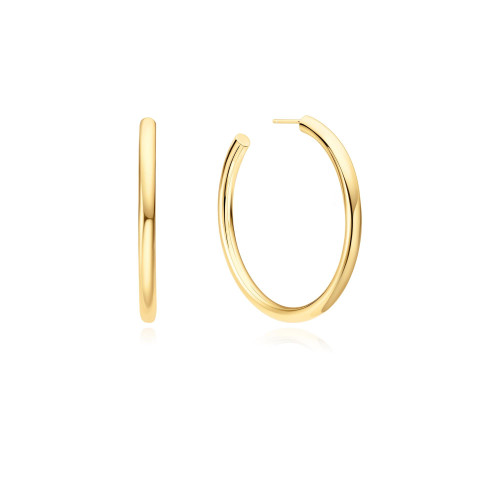 Ania Haie Gold-Plated Sterling Silver Classic Tube Oversized Hoop Earrings