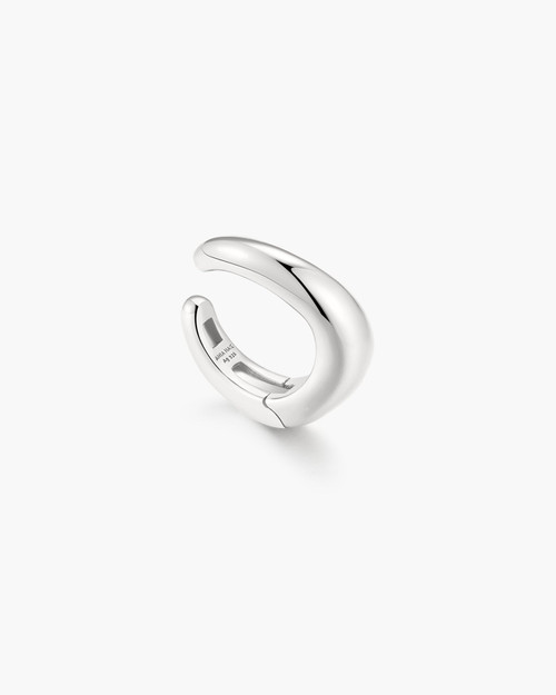 Ania Haie Rhodium-Plated Sterling Silver Wave Ear Cuff