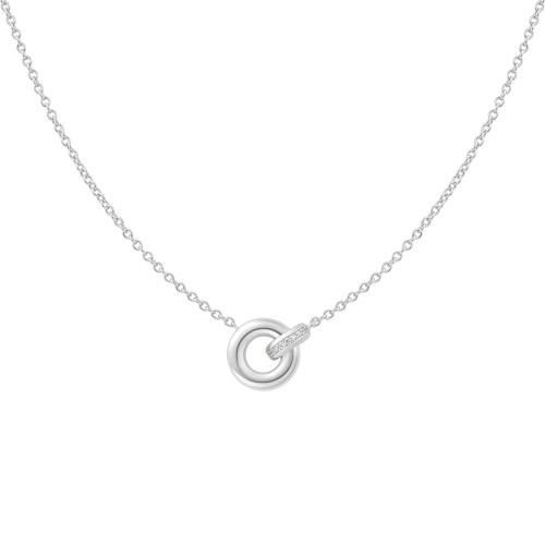 16"+2" Ania Haie Rhodium-Plated Sterling Silver Linked Necklace