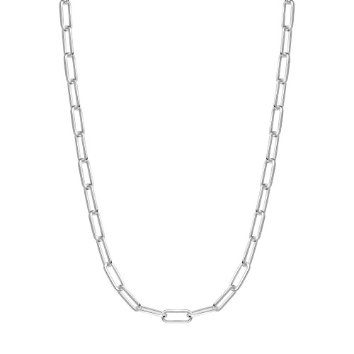 15"+3" Ania Haie Rhodium-Plated Sterling Silver Medium Chain Necklace