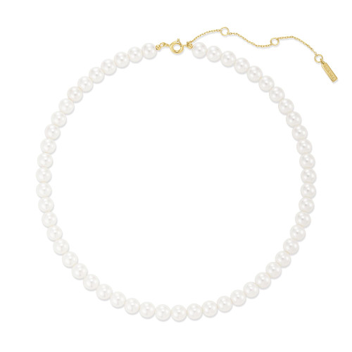 15"+3" Ania Haie Gold-Plated Sterling Silver Classic Simulated Pearl Beaded Necklace