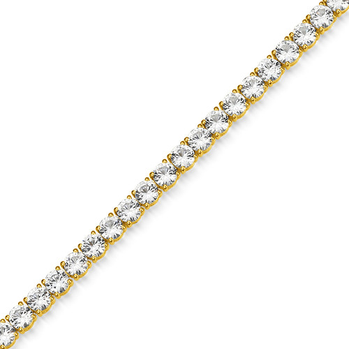 Additional view 2 of Mens Basic Lab-Created White Sapphire Tennis Bracelet by ETHOS - UB0120