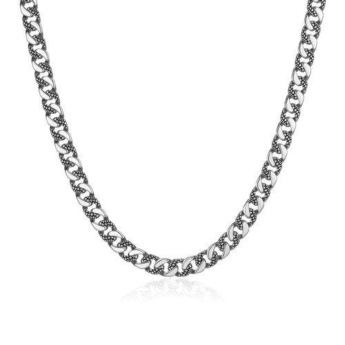 Men's Reptile Design Cuban Link Chain Necklace by ETHOS - UN0094