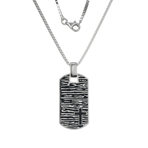 Men's Timber Dog Tag Pendant Necklace by ETHOS - UN0114