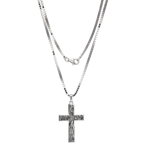 Men's Timber Cross Pendant Necklace by ETHOS - UN0115