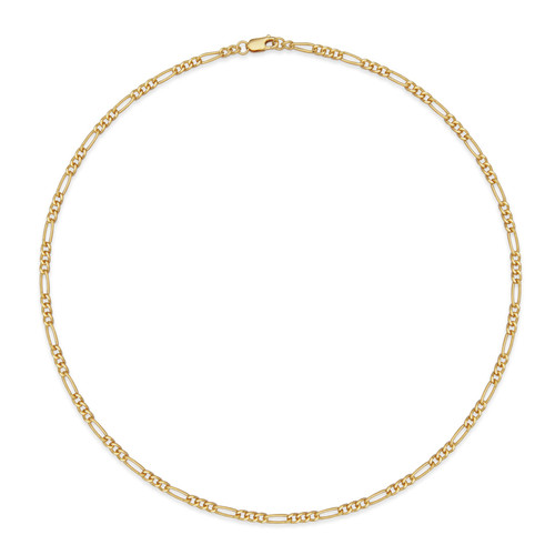 Additional view of Mens 14K Gold-Filled Figaro Necklace by ETHOS - UN0128