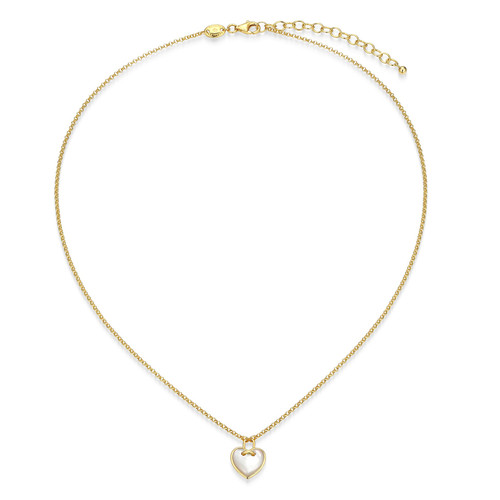Charles Garnier Amour Gold-Plated Sterling Silver Mother-of-Pearl Necklace CN0226