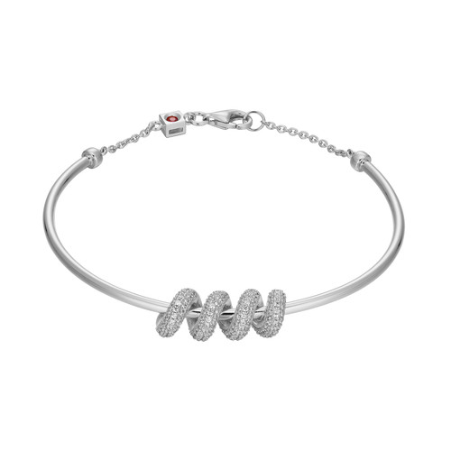 ELLE Jewelry Eternal Sterling Silver Cubic Zirconia Bracelet LB0243