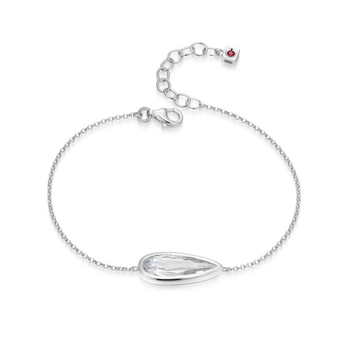 ELLE Jewelry Lustre 2.0 Sterling Silver Cubic Zirconia Bracelet LB0290