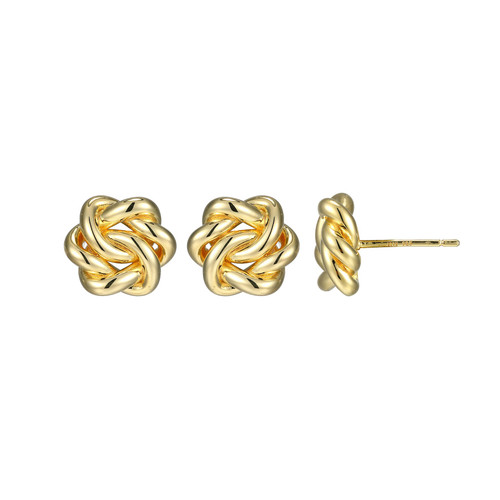 ELLE Jewelry Eternal Gold-Plated Sterling Silver Stud Earrings LE0247