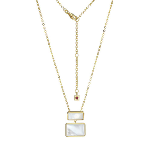 ELLE Jewelry Vera Gold-Plated Sterling Silver Mother-of-Pearl Necklace LN0238