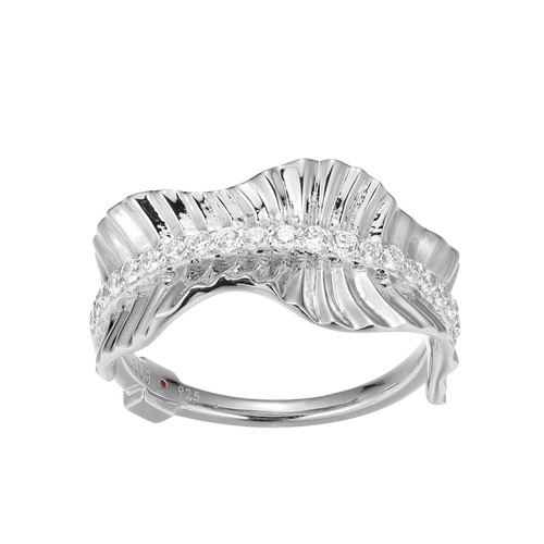 ELLE Jewelry Butterfly Sterling Silver Cubic Zirconia Ring LR0256