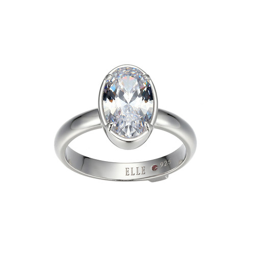 ELLE Jewelry Serenelle Sterling Silver Cubic Zirconia Ring LR0265