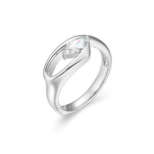 ELLE Jewelry Wink Sterling Silver Cubic Zirconia Ring LR0276