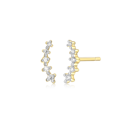 M by Monte Luna Climber Stud 14K Yellow Gold-Plated Sterling Silver Earrings BE0054Y