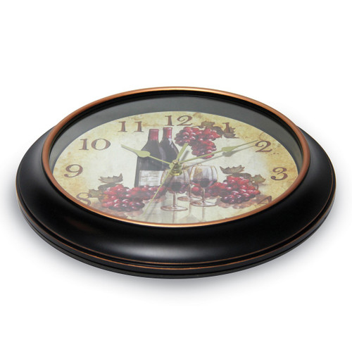 Valencia Wine and Grape Dial Quartz Wall Clock with Silent Movement - View 2