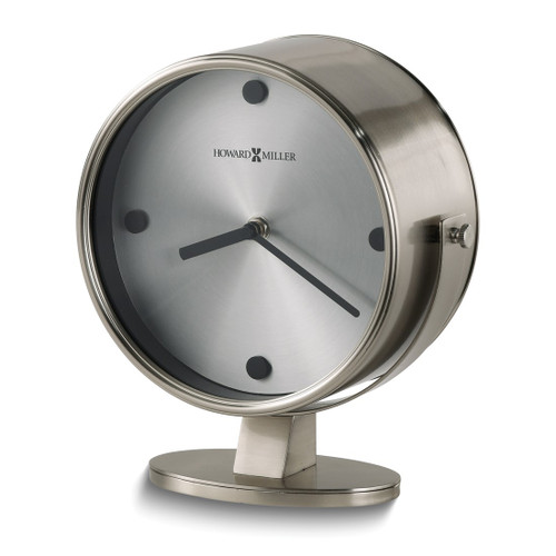 Howard Miller Glen Satin Nickle Finish Accent Clock
