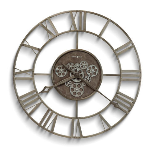Howard Miller Laken 32 Inch Aged Steel Finish Wall Clock