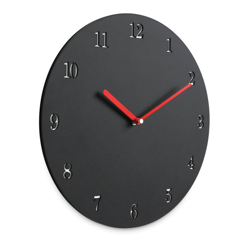 Black Minimalist 11.5 Inch Silent Quartz Movement Wall Clock - View 2