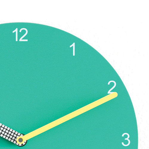 Green Minimalist 11.5 Inch Silent Quartz Movement Wall Clock - View 2