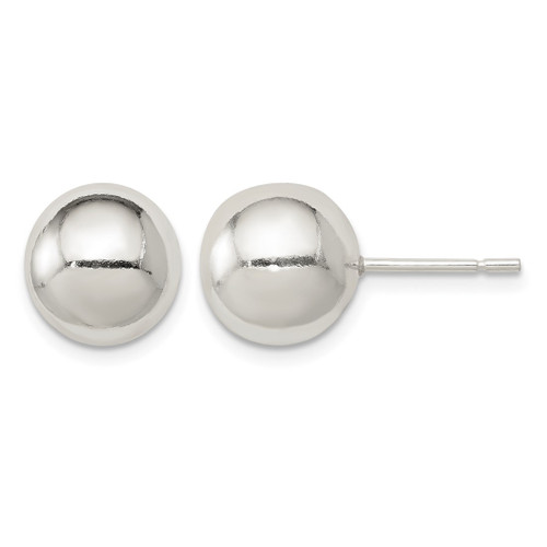 Sterling Silver Polished 10 mm Ball Stud Earrings