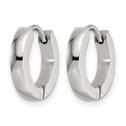 Chisel Stainless Steel Polished 2.2 mm Hinged Hoop Earrings, 13 mm Long - View 2