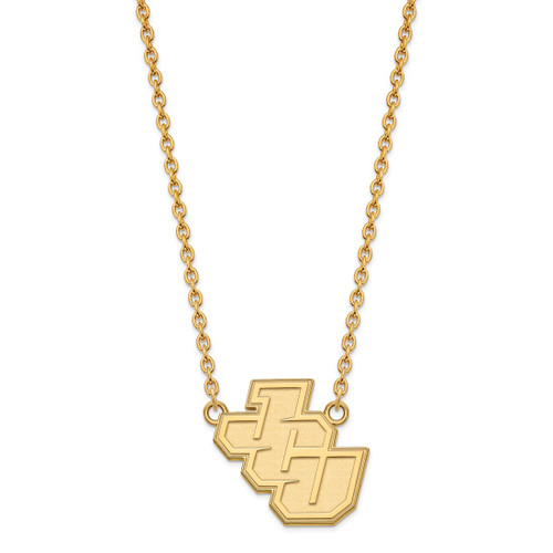 LogoArt John Carroll University Necklace - 10K Yellow Gold Large Pendant 18 Inch - View 2