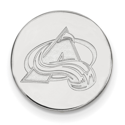 LogoArt Colorado Avalanche Lapel Pin - Rhodium-Plated 14K White Gold