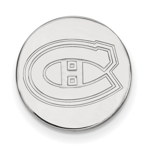 LogoArt Montreal Canadiens Lapel Pin - Rhodium-Plated 14K White Gold
