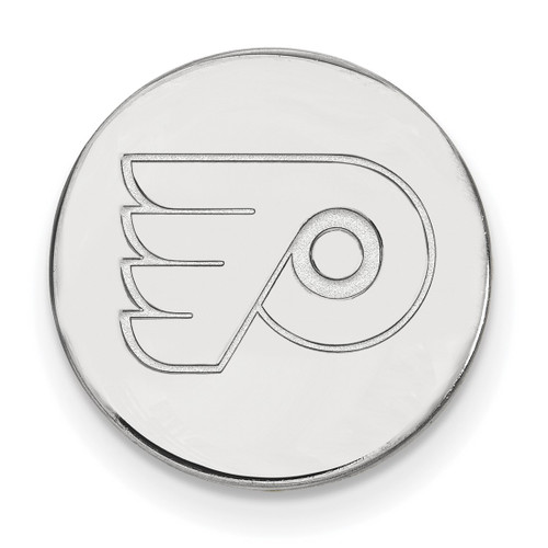 LogoArt Philadelphia Flyers Lapel Pin - Rhodium-Plated 14K White Gold