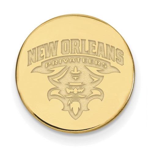 LogoArt University of New Orleans Lapel Pin - 14K Yellow Gold U-N-O