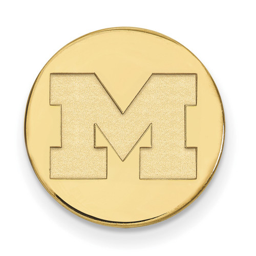 LogoArt University of Michigan Lapel Pin - 14K Yellow Gold Letter M