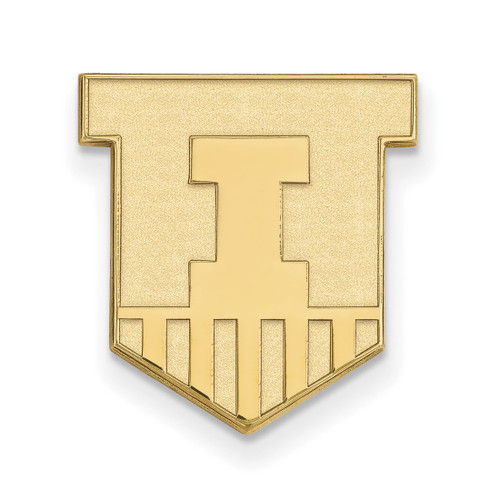 LogoArt University of Illinois Lapel Pin - 14K Yellow Gold Victory Badge