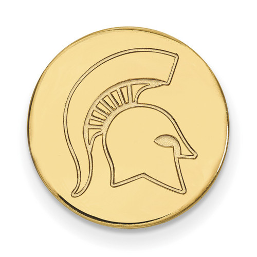LogoArt Michigan State University Lapel Pin - 14K Yellow Gold Spartan