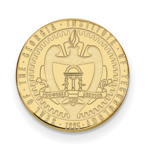 LogoArt Georgia Institute of Technology Lapel Pin - 14K Yellow Gold Crest