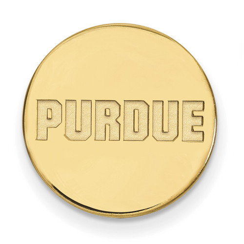 LogoArt Purdue University Lapel Pin - 14K Yellow Gold Block Type
