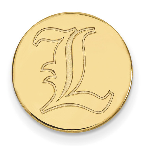 LogoArt University of Louisville Lapel Pin - 14K Yellow Gold Letter L