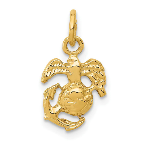 14K Yellow Gold U. S. Marine Corps Charm