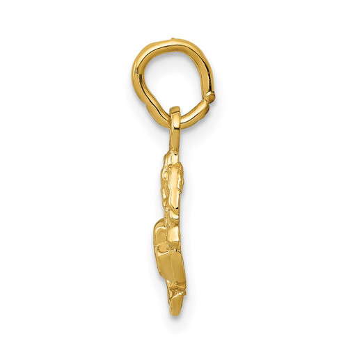 14K Yellow Gold U. S. Marine Corps Charm - View 2