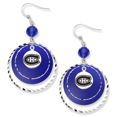 LogoArt Montreal Canadiens Earrings - Game DAY
