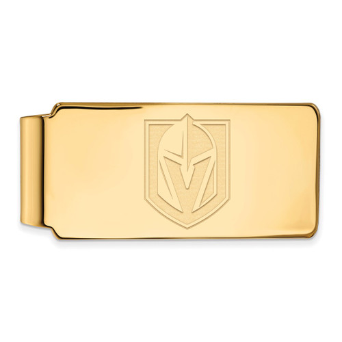 LogoArt Vegas Golden Knights Money Clip - Sterling Silver Gold-Tone