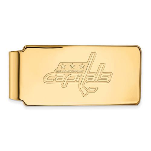 LogoArt Washington Capitals Money Clip - Sterling Silver Gold-Tone
